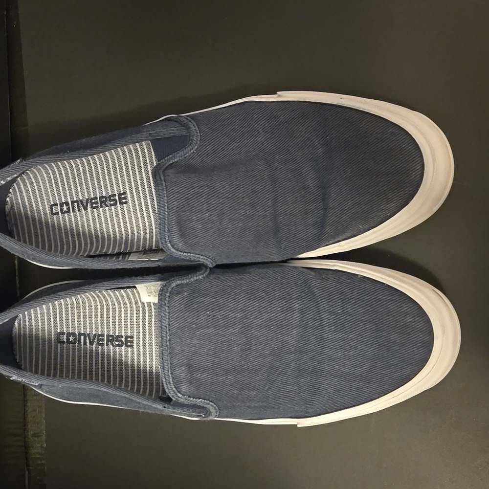 Converse Jack Percell Navy Canvas Slip-On Loafers - image 8